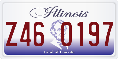 IL license plate Z460197