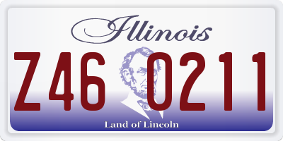 IL license plate Z460211