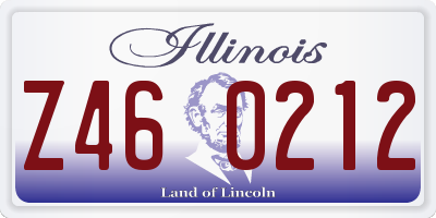 IL license plate Z460212