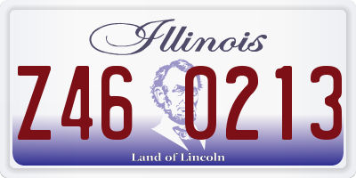 IL license plate Z460213