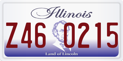 IL license plate Z460215