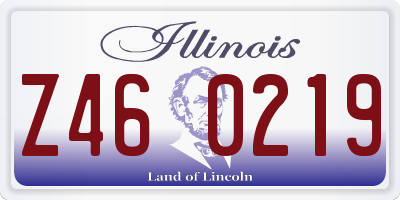 IL license plate Z460219