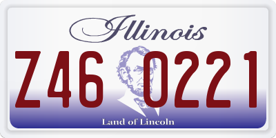 IL license plate Z460221