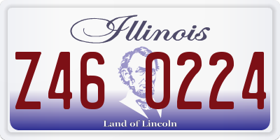 IL license plate Z460224