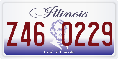 IL license plate Z460229