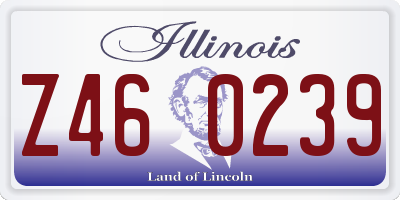 IL license plate Z460239