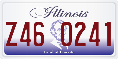 IL license plate Z460241