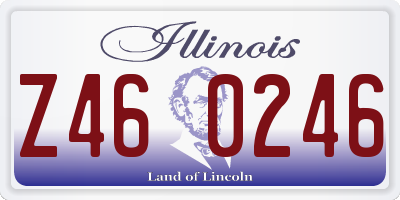 IL license plate Z460246