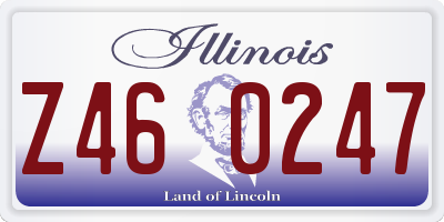 IL license plate Z460247