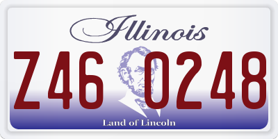IL license plate Z460248