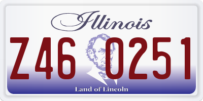 IL license plate Z460251