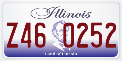 IL license plate Z460252