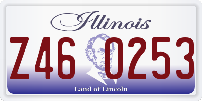 IL license plate Z460253