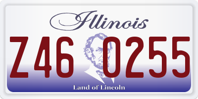 IL license plate Z460255