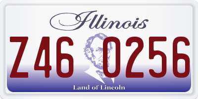 IL license plate Z460256