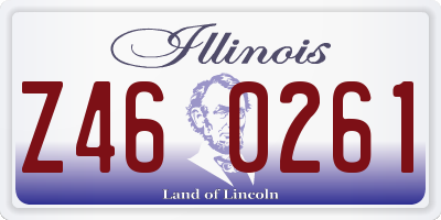 IL license plate Z460261