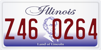 IL license plate Z460264