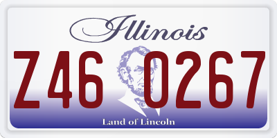 IL license plate Z460267