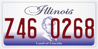 IL license plate Z460268