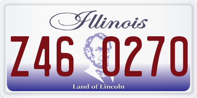 IL license plate Z460270