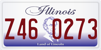 IL license plate Z460273