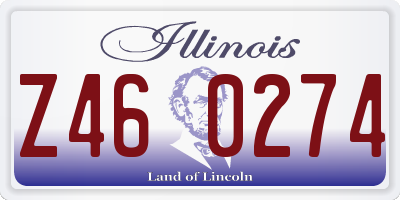 IL license plate Z460274