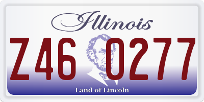 IL license plate Z460277