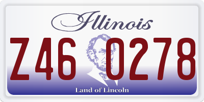 IL license plate Z460278