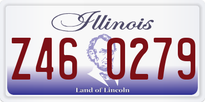 IL license plate Z460279