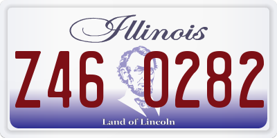 IL license plate Z460282