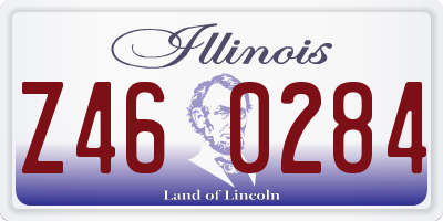 IL license plate Z460284