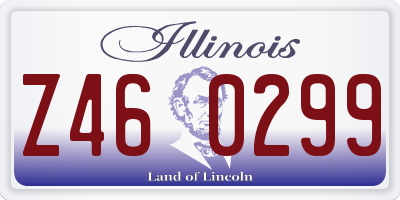 IL license plate Z460299