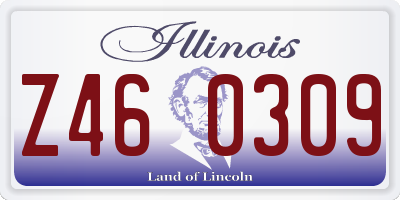 IL license plate Z460309