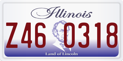 IL license plate Z460318
