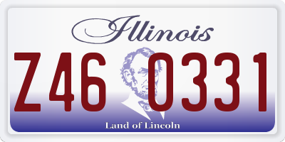 IL license plate Z460331