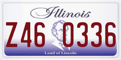IL license plate Z460336