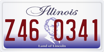 IL license plate Z460341