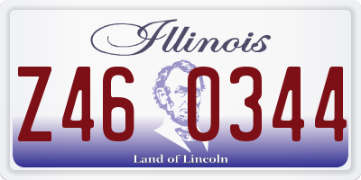 IL license plate Z460344