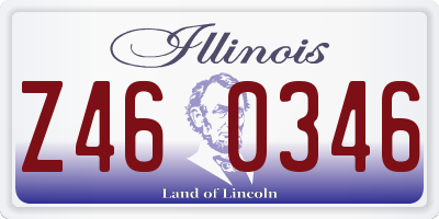 IL license plate Z460346