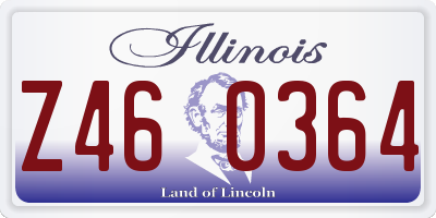 IL license plate Z460364