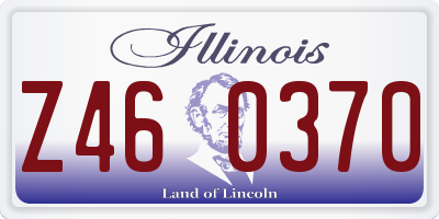 IL license plate Z460370