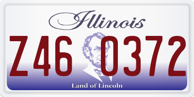 IL license plate Z460372