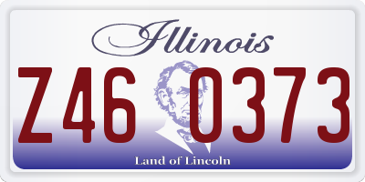 IL license plate Z460373