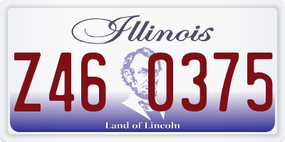 IL license plate Z460375