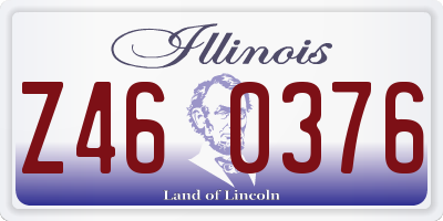 IL license plate Z460376