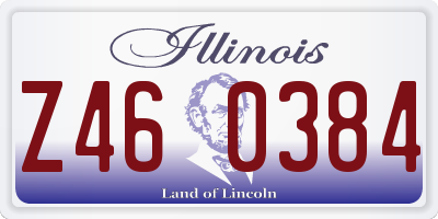 IL license plate Z460384