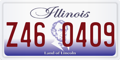 IL license plate Z460409