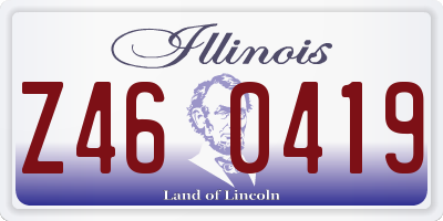 IL license plate Z460419