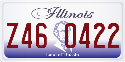 IL license plate Z460422