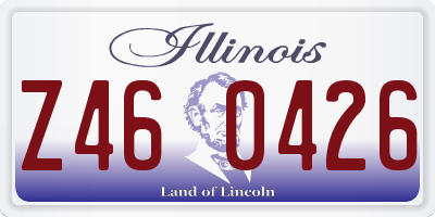 IL license plate Z460426